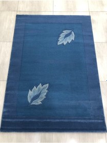 Resim Saray Halı Terra 9021 Blue 120X170 Düz Renk Mavi Halı ! 