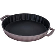Resim Lava Yekpare 30 CM Döküm Çift Kulplu Mor Yuvarlak Rosto Ve Fırın Tepsisi LV Y TP 30 K0-1 P 