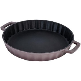 Resim Lava Yekpare 30 CM Döküm Çift Kulplu Mor Yuvarlak Rosto Ve Fırın Tepsisi LV Y TP 30 K0-1 P 