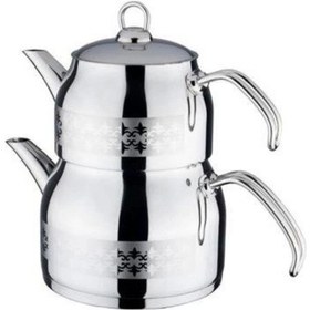 Resim Alara Sums03 Sude Saten Aile Metal Sap Çaydanlık 