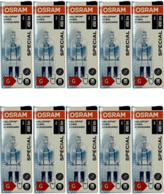 Resim Osram Halopin Oven 40w 2700k Sarı Işık G9 Duylu Halojen Fırın Ampulü 10 Adet 
