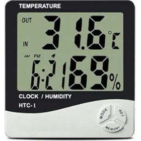 Resim Lidyahan Store Odası Masaüstü Dijital Termometre Nem Ölçer Higrometre Saat 