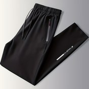 Resim Erkekler için Yazlık Rahat Jogger Pantolonlar - Fitness ve Günlük Kıyafet için Fermuar Detaylı, Rahat, Nefes Alabilen Polyester Eşofman Altı, Koşu Pantolonları 