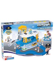 Resim DEDE 2 Katlı Polis Garaj Set ve Mega Pist 03348 