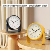 Resim Sessiz Kuvars Dijital Alarm Saati Öğrenciler İçin - Çılgın Metal Tasarımı ile Çılgın Alarm, Yuvarlak Şekil, Pile Çalışır (AA Dahil Değil), Öğrenci Masa Aksesuarı, Minimalist Tasarım, Dayanıklı Plastik Çerçeve 