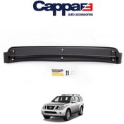 Resim Cappafe Nissan Pathfinder Ön Cam Güneşliği Siperlik Vizör Şapka Akrilik (ABS) Piano Black 2005-2014 