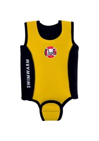 Resim Owlishop Owli Swimwarm Üşütmeyen Bebek Mayosu Sarı - Siyah 