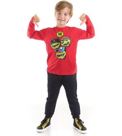 Resim Denokids Hi Gang Erkek Çocuk T-shirt Pantolon Takım Çok Renkli 