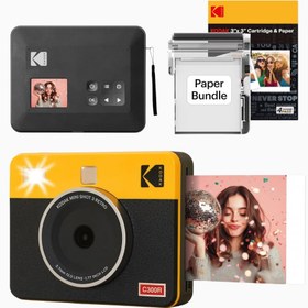 Resim Mini Shot 3 Retro Anında Kamera ve Fotoğraf Yazıcı 3x3 - Siyah 