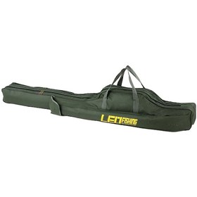 Resim Symbee Ordu Yeşili 150cm Olta Çantası - 2 Bölmeli, Su Geçirmez 420d Oxford Kumaş, Ön Cep İle Kolay Erişim 