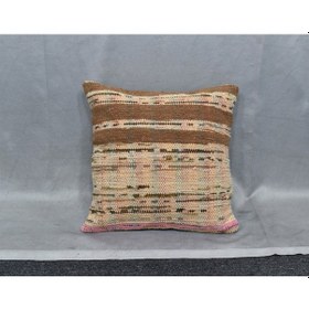 Resim Zehra Abla Halı Yeni El Dokuma Dekoratif Kilim Kırlent Yastık Kılıfı 6484 Çok Renkli 