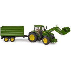 Resim NW NessiWorld John Deere 7R 350 Kepçeli Traktör Ve Römork BR03155 