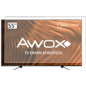 Resim Awox Uyumlu B205500SA TV EKRAN KORUYUCU - Awox Uyumlu 55" inç Kırılmaz Tv Koruy 