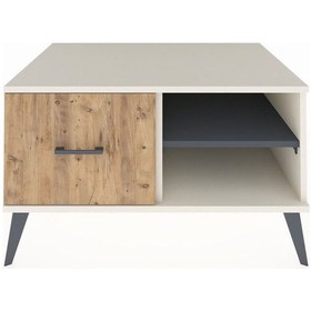 Resim Kronos Şifonyer Tek Raflı Tek Çekmeceli 88x59x48 Aytaşı-antrasit/çam Antrasit/çam 