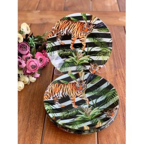 Resim Lucky Art Lyzı 001 Jungle 26 cm Tabak 6lı 