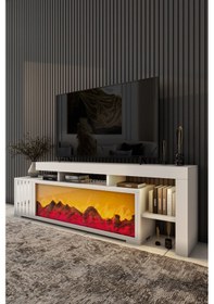 Resim Dekoratif Yapay Şömine Ve Tv Ünitesi 160 Cm X 52 Cm ,kumandalı, B 