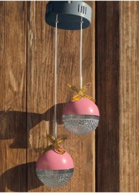 Resim Serçe'den 2li Şeker Led Genç Kız Odası Sarkıt Avize Çok Renkli 