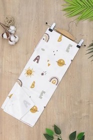 Resim Kız Erkek Bebek Unisex Pazen Kundak Battaniye STL6914 