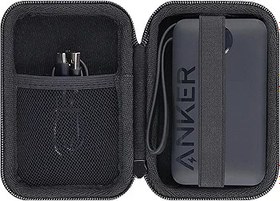 Resim Khanka Anker Power Bank ile uyumlu sert kapaklı taşıma çantası, 22,5 W, yüksek hızlı şarj edilebilir pil paketi, 20.000 mAh (sadece çanta) 