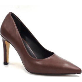 Resim Prego (Pine Cone) Kadın Stiletto Ayakkabı Kahve 