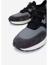 Resim Valmenti Erkek Hakiki Deri Sneakers & Spor Ayakkabı 1093 1235 Erk Ayk Y25 Syh/grı Bsk Siyah 