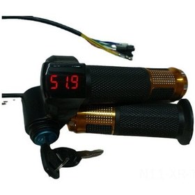 Resim Xiyyadms Elektrikli Bisiklet Hız Kontrol Kolu Kilitli Gövde Altın Kaplama - Hız Ayarlama, Güvenli Kilit Ve Dayanıklı Malzeme Özellikleriyle 