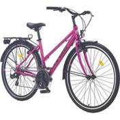 Resim Corelli Nuptse-l Şehir Bisikleti 459h V 28 Jant 21 Vites Pembe Siyah 