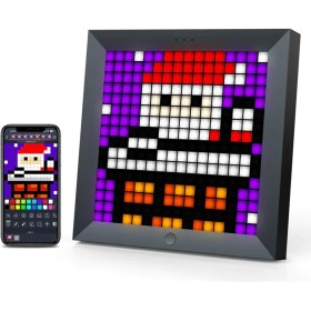 Resim Divoom Pixoo 16x16 Piksel LED Ekranlı APP Kontrollü Akıllı Piksel Resim Çerçevesi 