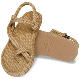 Resim Nomadic Republic Hawaii Kauçuk Tabanlı Kadın Halat Sandalet - Bej 