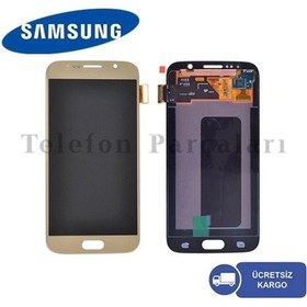 Resim Samsung Galaxy S6 Lcd Ekran Dokunmatik Panel | Servis | Gold 