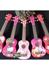 Resim Hello Kıty Resimli Soprano Ukulele Gitar-Farklı Model 