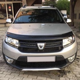 Resim ferrous autoaccessories Dacia Sandero ile Uyumlu ile Uyumlu Ön Kaput Koruyucu Rüzgarlık 2012 2020 