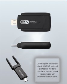 Resim Flzdgnkr Realtek Chipsetli 5g Destekli Yüksek Hızlı Ağ Adaptörü 