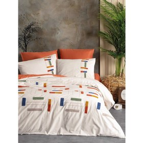 Resim Cotton Box Puff Nakışlı Çift Kişilik Nevresim Takımı Katy Tarçın 