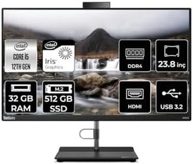 Resim LENOVO THİNKCENTRE NEO 30A i5 1240P 32GB RAM 512GB SSD 23.8" FHD FDOS ALL IN ONE PC 12B0002CTX 