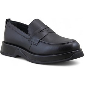 Resim Fosco 3225 Hakiki Deri Loafer Erkek Ayakkabı Siyah 