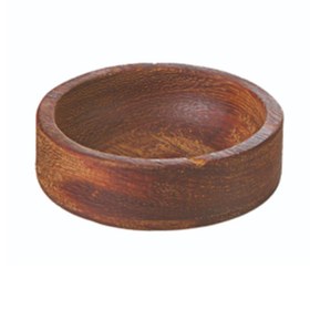 Resim Biradlı GRV-1902 Iroko Ahşap Sosluk ve Çerezlik, 8 cm 