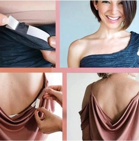 Resim Telvesse Bondit Dekolte Takı Kıyafet Vücut Bandı Vücut Için Kıyafet Yapıştırma Bandı 24adet 