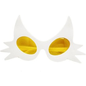 Resim Beyaz Renk Bıyık Tasarımlı Kedi Parti Gözlüğü 19x11 Cm 1 