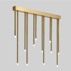 Resim Pipe Plafonyer Led Avize 100 Cm 12li Boru Eskitme Çok Renkli 