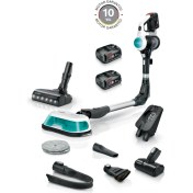 Resim Bosch Islak Kuru 2 Sı 1 Arada 18V Çift Bataryalı Premium Aqua Şarjlı Dikey Süpürge Yüksek Performans, Şık Tasarım 
