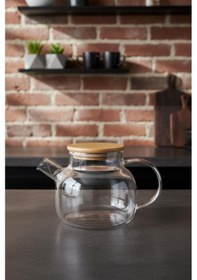 Resim Bambum Taric - Cam Demlik 800ml Şeffaf 