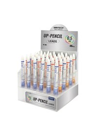 Resim Wrıtech W-505 0,5mm Beyaz-mavi/beyaz-turuncu Kalem Ucu - 36'lı Stand 001 Siyah 