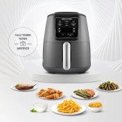 Resim Karaca Air Pro Cook XL 2 in 1 Konuşan Airfryer Space Gray 4 Kişilik 