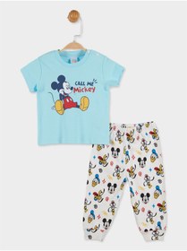 Resim Genel Markalar Disney Lisanslı Erkek Bebek Pijama Takımı 20844 