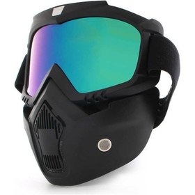 Resim ERMAK MOTOR MASKE MOTORCU MASKESİ KORUYUCU TAM YÜZ KASK ALTI MASKE 