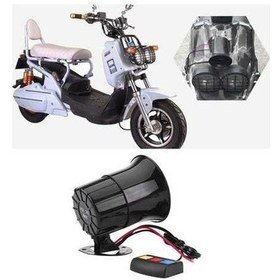 Resim Pazly 12v Dc 3 Ton Sesli Hoparlör Güvenlik Uyarı Siren K11426 Siyah 