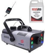 Resim QL-1200RGB-LK LED Işıklı Sis Makinası 1200 Watt Uzaktan Kumandalı (5 Litre Likit ile Birlikte) Quenlite