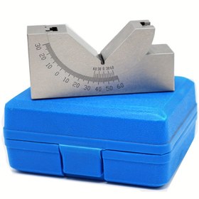 Resim AP25 Ayarlanabilir Açı Ölçüsü, Hassas Makinist Aracı, V-Blok Açı Şim için Taşlama ve Freze Makineleri, Çelik Yapı, Aşınma Direnci, Marangozluk Kullanımı, Tek Parça - Gümüş Gri 