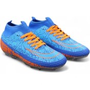 Resim LALİGA MAVİ TURUNCU ÇORAPLI ŞEFFAF DİŞLİ ÇİM VE HALISAHA AYAKKABISI KRAMPON 